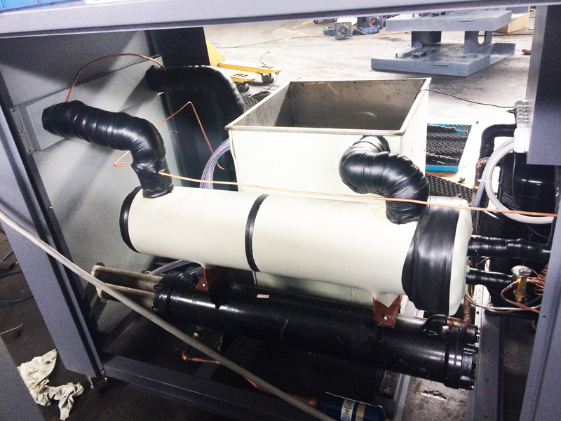 Enfriador de agua refrigerado por agua